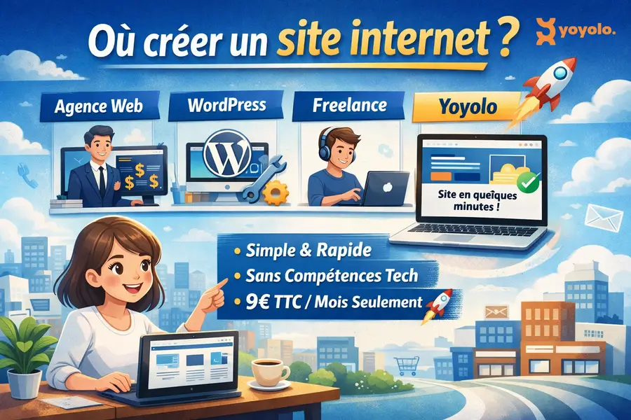 Où créer un site internet ?