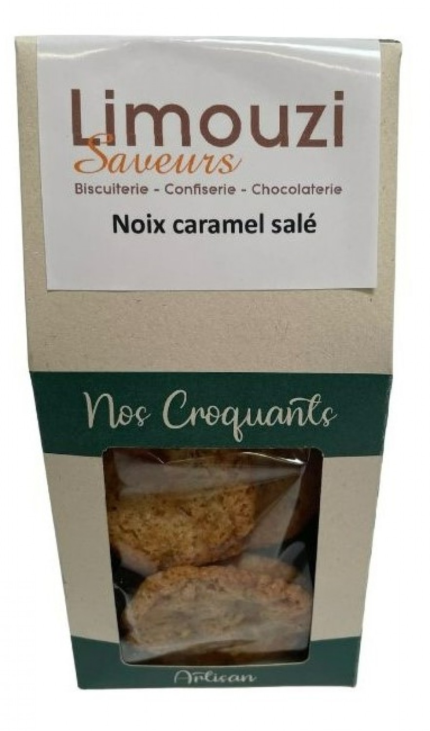 Croquants noix caramel salé 80G