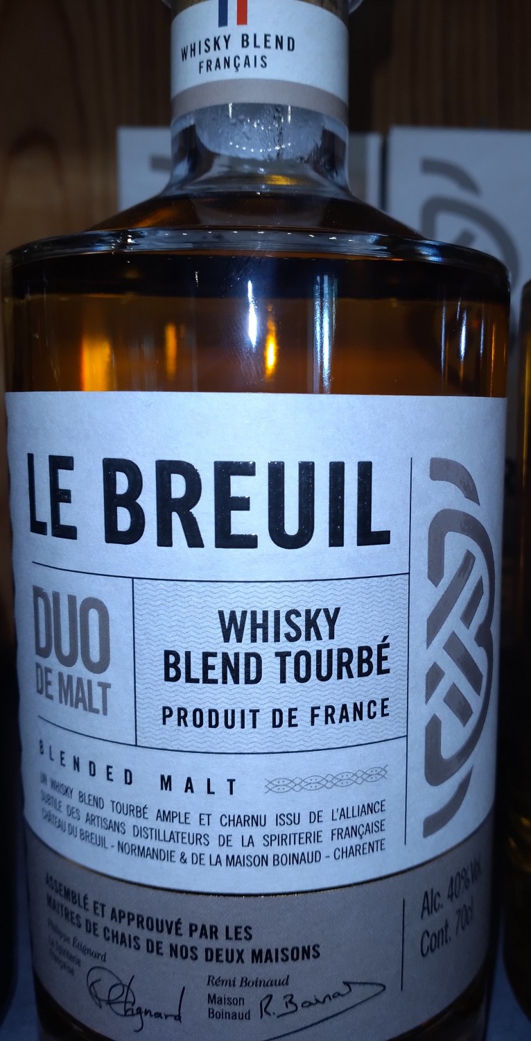 Whisky normand duo de malt tourbé