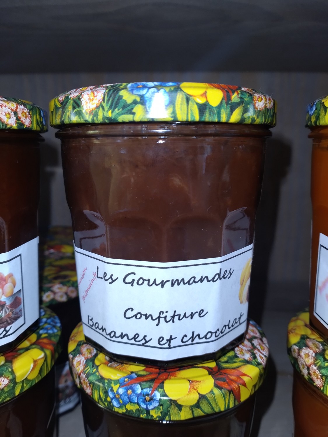 Confiture banane chocolat