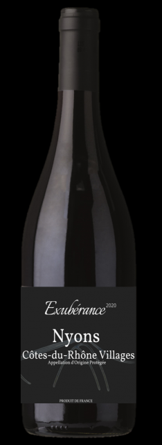 Côtes du Rhône Villages Nyons EXUBERANCE - Rouge 75 cl- carton de 6 bouteilles